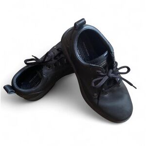 Skechers Black Leather Men’s Work Shoes